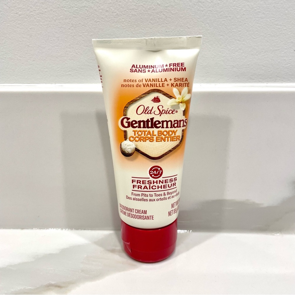 🔵3/$25 NEW Old Spice Gentleman’s Total Body Aluminum Free Deodorant Cream